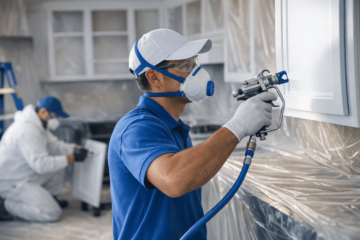 Cabinet Painting service by Oregon City Painting