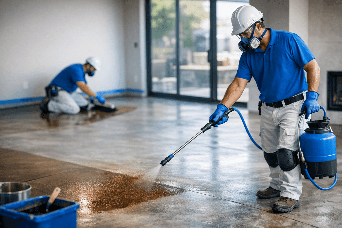 Concrete Staining service by Oregon City Painting