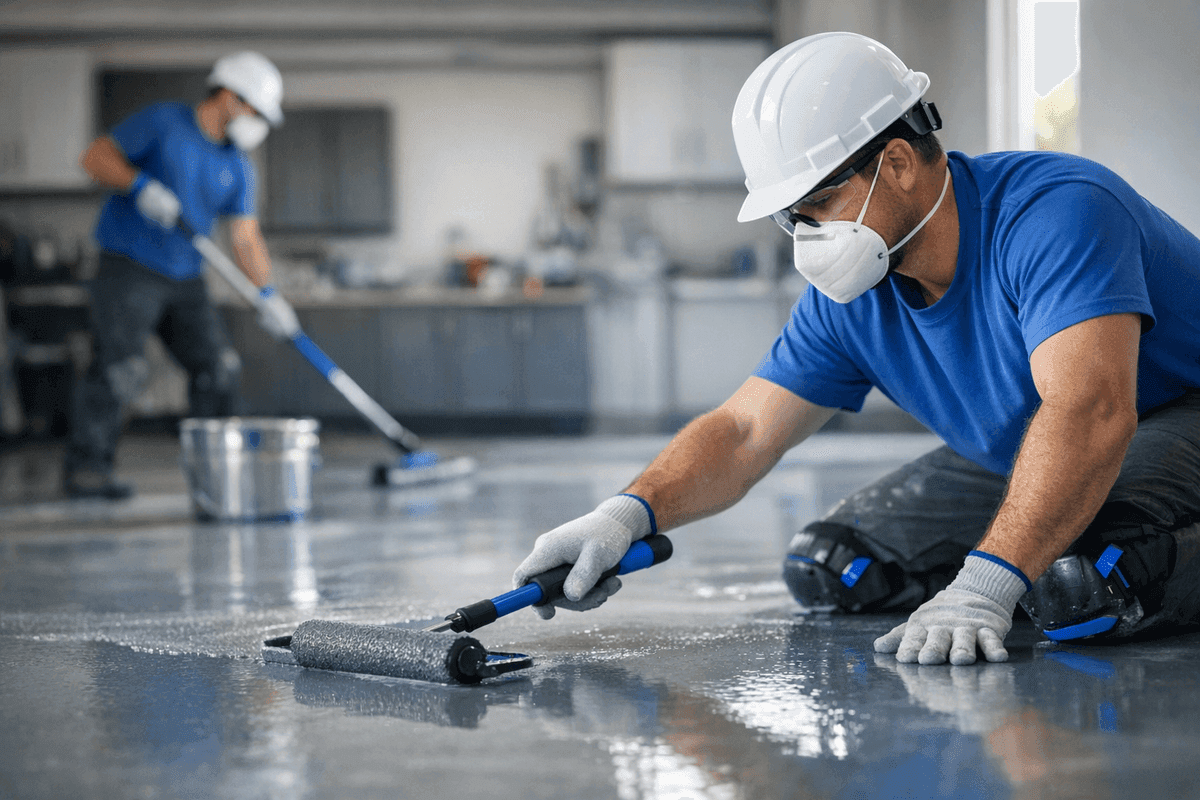 Epoxy Floor Coating service by Oregon City Painting