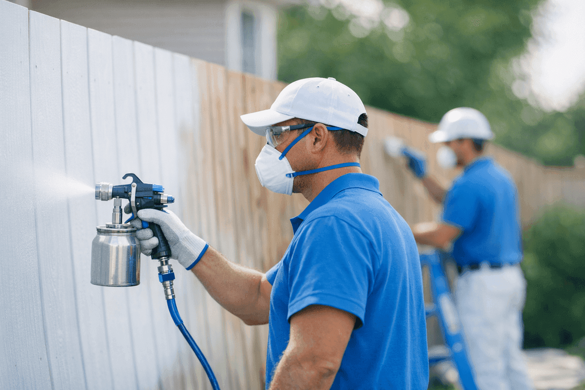 Fence Painting service by Oregon City Painting