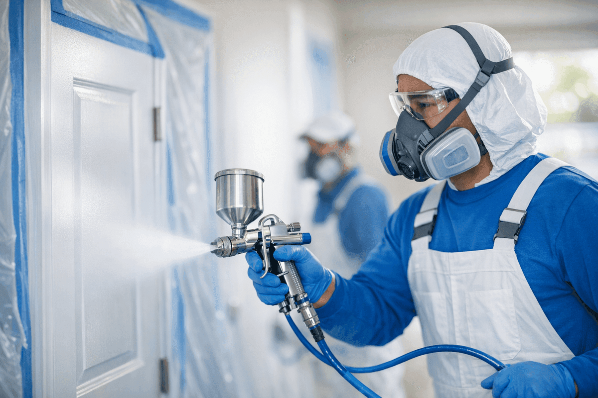 Spray Painting service by Oregon City Painting